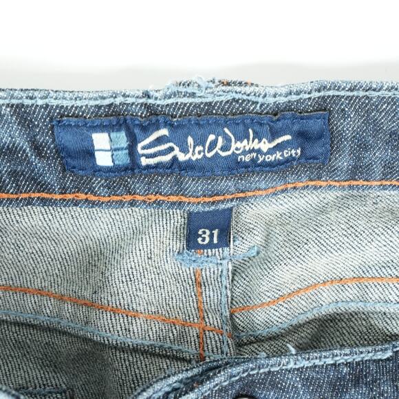 Salt Works Jeans Womens 31x28 Hemmed Broadway Bootcut Stretch Mid Rise Denim - Picture 5 of 10